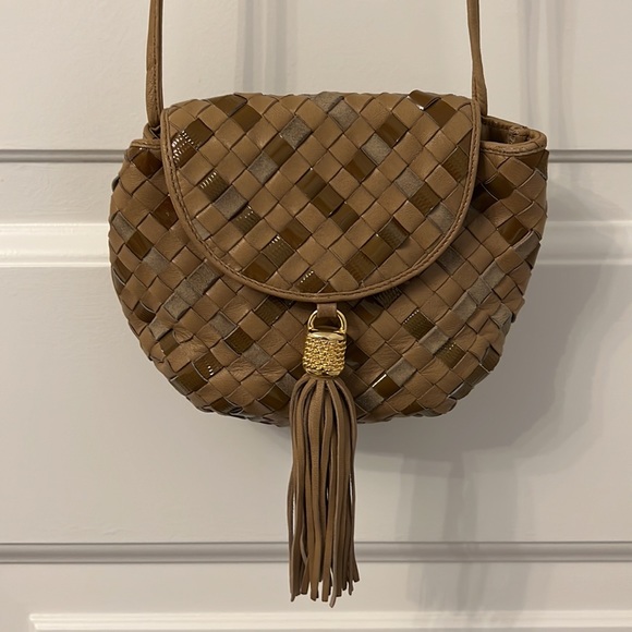 Vintage Leather & Suede Handbag - Picture 3 of 16